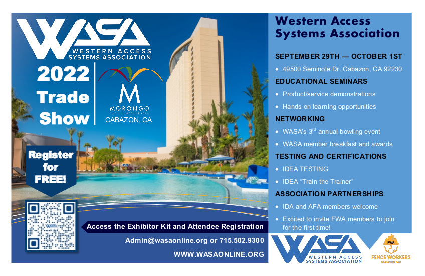 Western Access Systems Association Trade Show Information